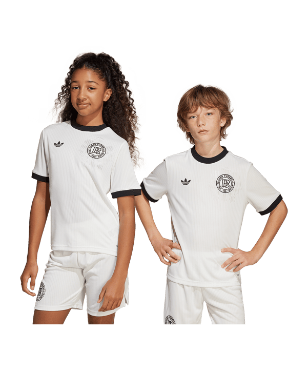 adidas Deutschland 125th Anniversary Trikot Kids Weiß - weiss