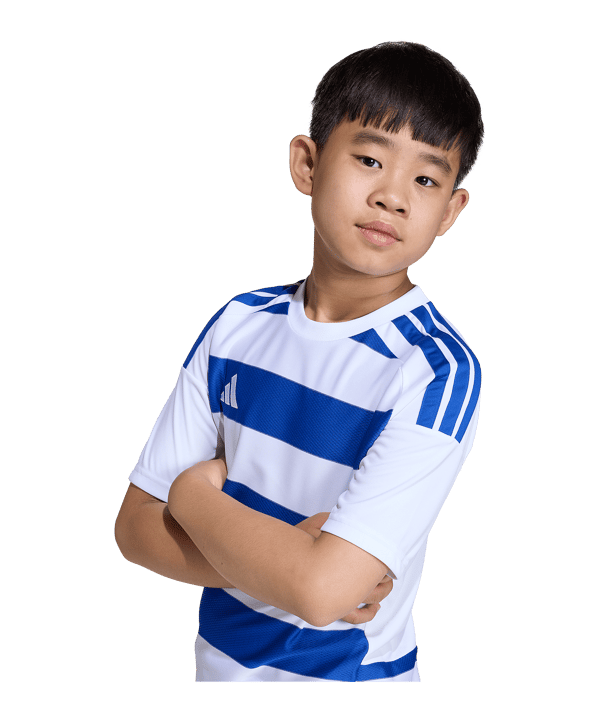 adidas Hooped 26 Trikot Kids Weiß - weiss