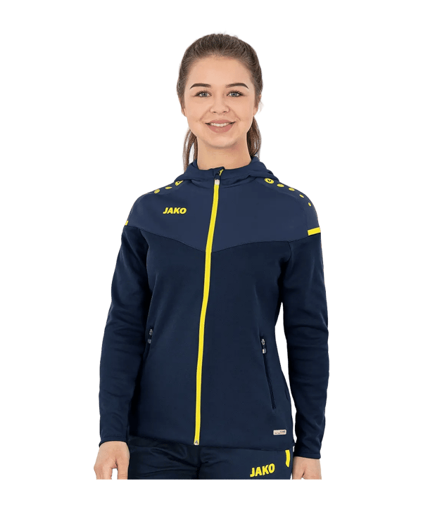 JAKO Champ 2.0 Giacca con cappuccio Donna Blu C093 - blu