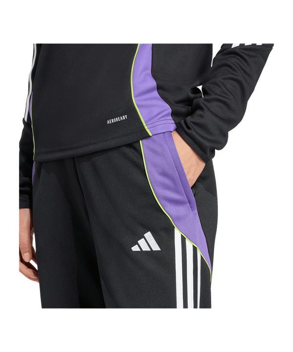 adidas Tiro24 Regular Trainingshose Damen Schwarz - schwarz