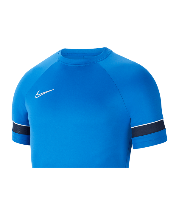 Nike Academy 21 T-Shirt Kids Blau Weiss F463 - blau