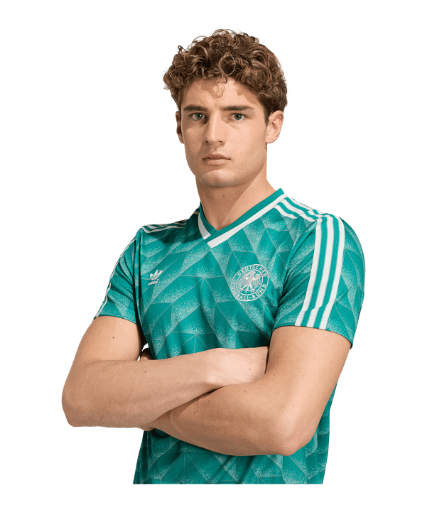 adidas DFB Germania Bringback 1990 Maglietta Away Verde - verde