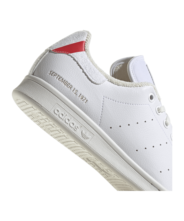 adidas Originals Stan Smith Weiss Blau Rot - weiss