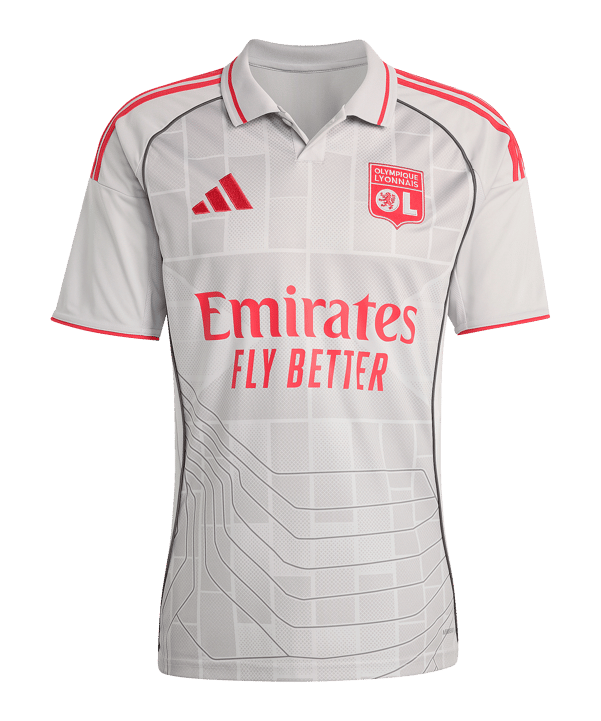 adidas Olympique Lyon Trikot 3rd 2025/2026 Grau - grau