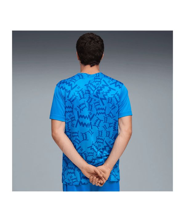 PUMA Teamjaws Graphic Ss Shooting Hemd Blau F07 - blau