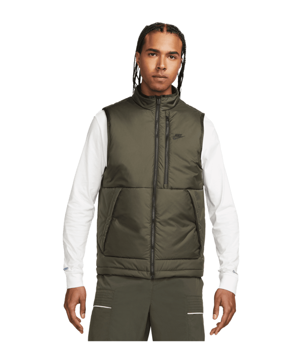 Nike Therma-FIT Legacy Weste Schwarz Grün F355 - gruen