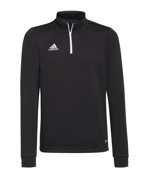 adidas Entrada 22 HalfZip Sweatshirt Kids Schwarz - schwarz