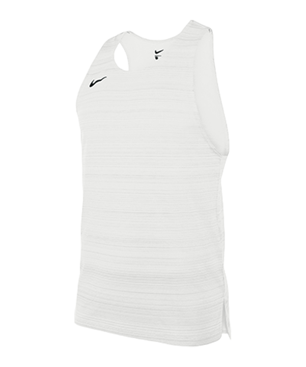 Nike Stock Dry Miler Tanktop Weiss F100 - weiss