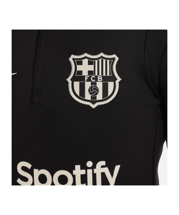 Nike FC Barcelona Strike Drill Top Sweatshirt Kids Schwarz F011 - schwarz