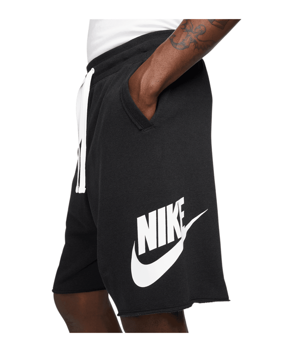 Nike Club Alumni Short Schwarz Weiss F010 - schwarz