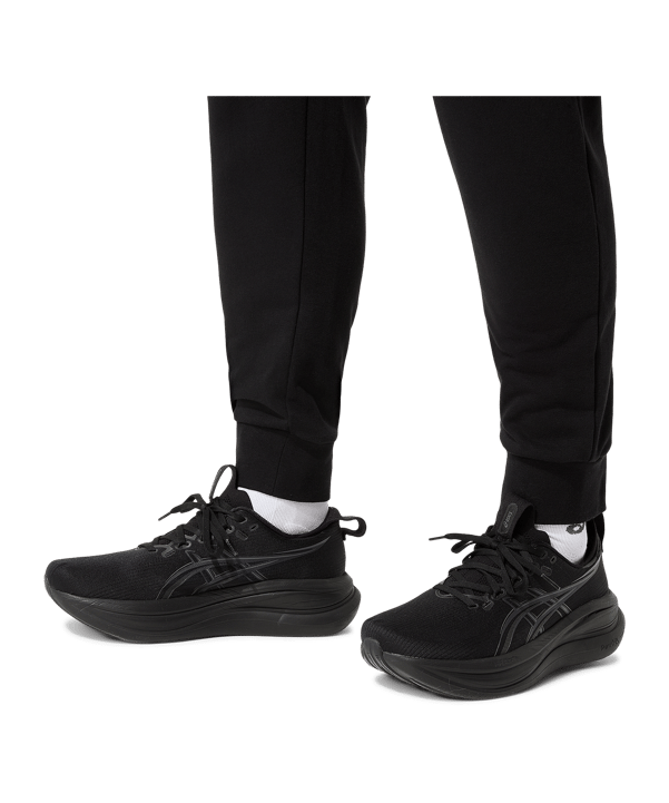 ASICS French Terry Hose Schwarz