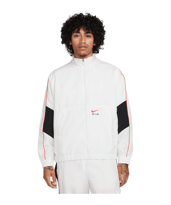 Nike Woven Air Jacke Weiss Schwarz F121 - weiss