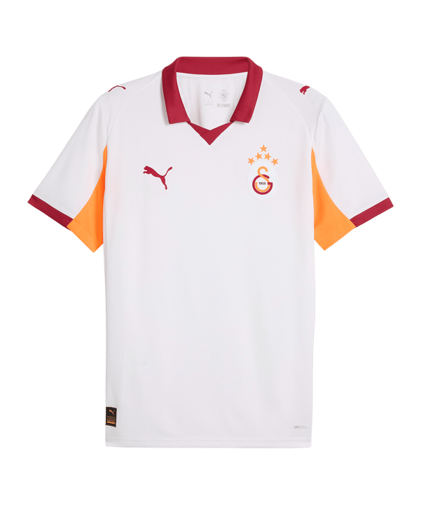 PUMA Galatasaray Istanbul w/o Sponsor Maglietta Away 2025/2026 Bianco C02 - bianco