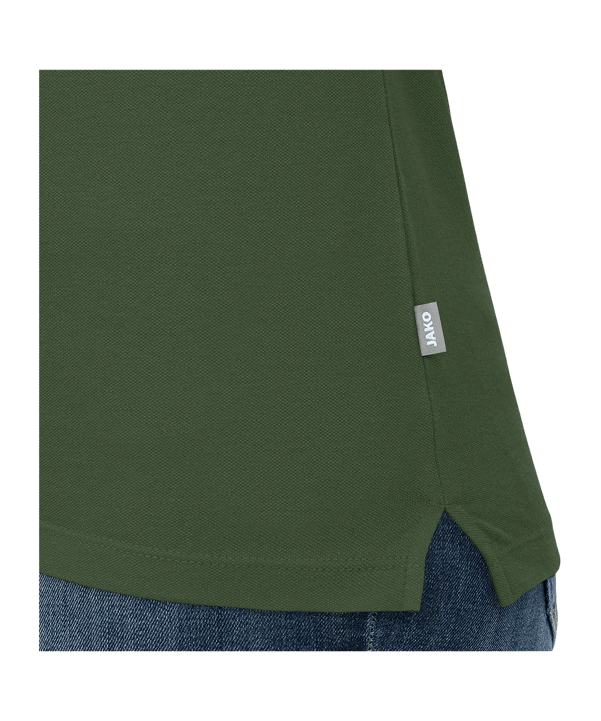 JAKO Organic Stretch Polo Shirt Damen Grün F240 - gruen