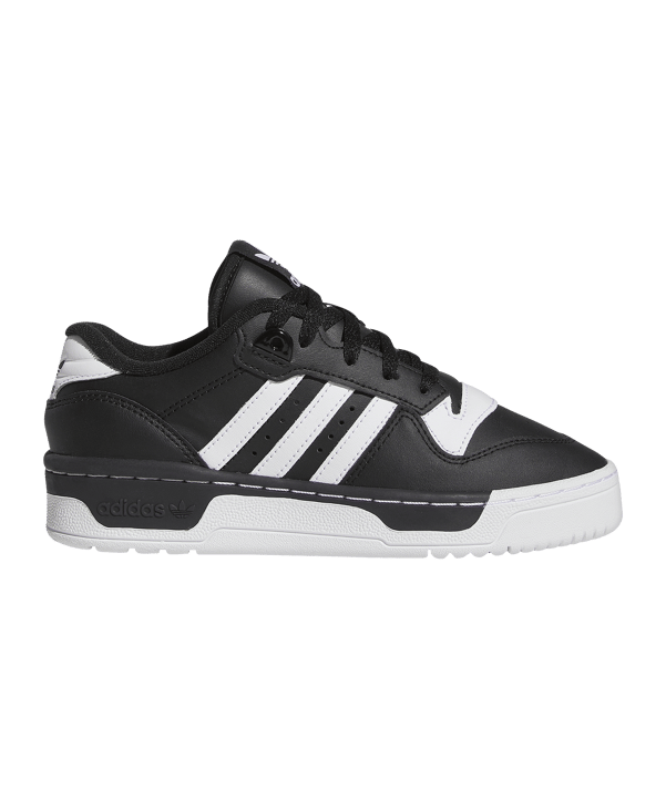 adidas Originals Rivalry Low Kids Schwarz Weiss - schwarz