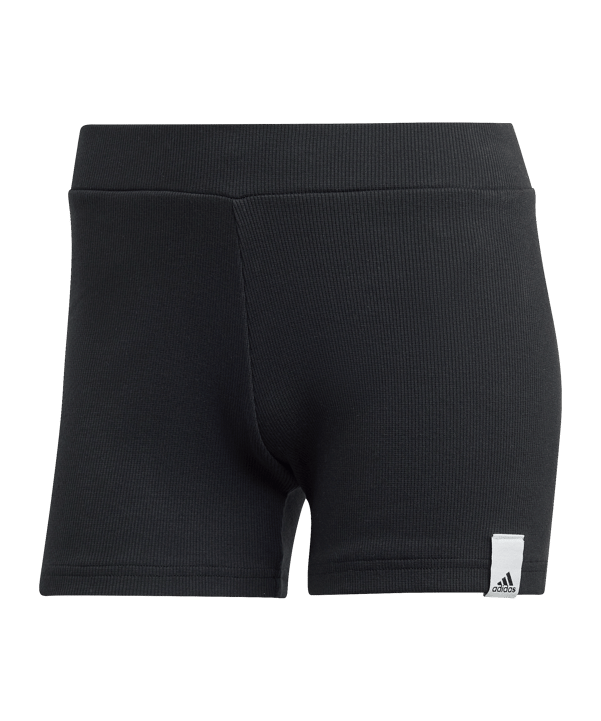 adidas Lounge Rib Bootys Short Damen Schwarz - schwarz