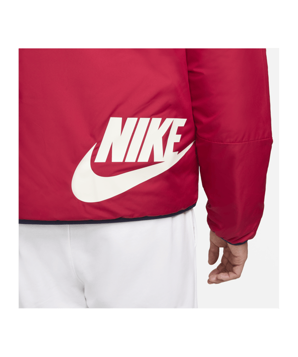 Nike Therma-FIT Legacy Reversible Jacke Rot F687 - rot