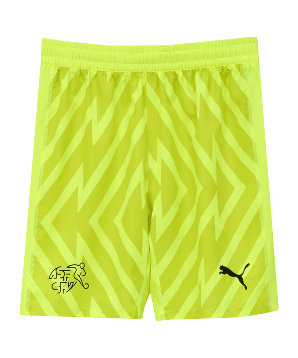 PUMA Schweiz Torwartshort EC 2024 Kids Gelb F90 - gelb