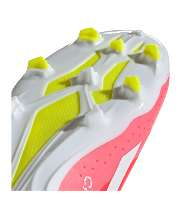 adidas X Crazyfast League FG Kids Energy Citrus Rot Weiss Gelb - rot