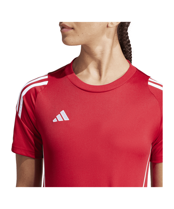 adidas Tiro 24 Trikot Damen Rot Weiss - rot