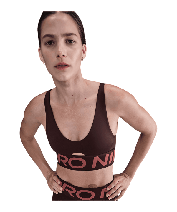 Nike Pro Indy Plunge Sport-BH Dames Rood K652 - rood