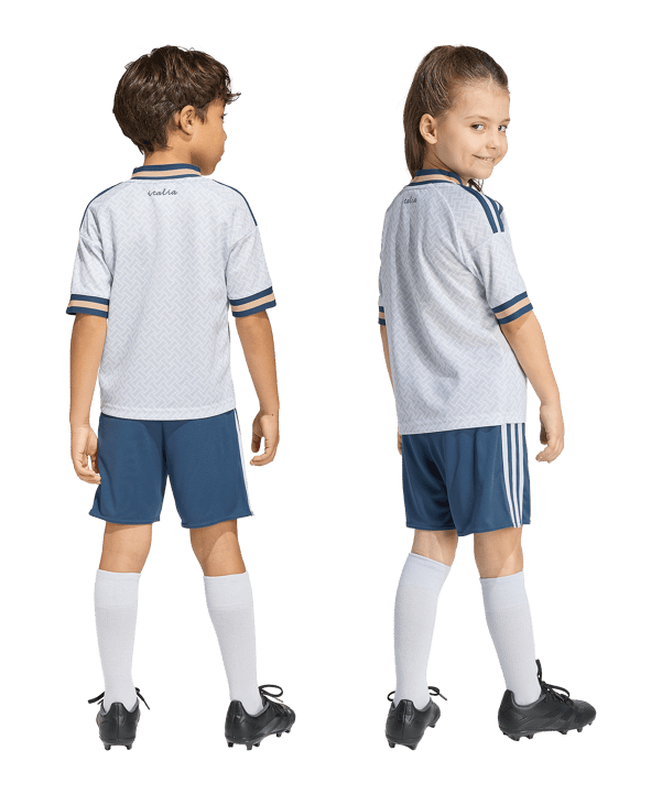 adidas FIGC Italien Trikot Set Away WM 2026 Kids Blau - blau