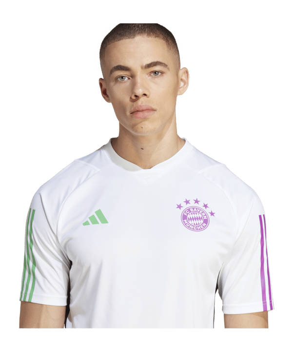 adidas FC Bayern München Trainingsshirt Weiss - weiss