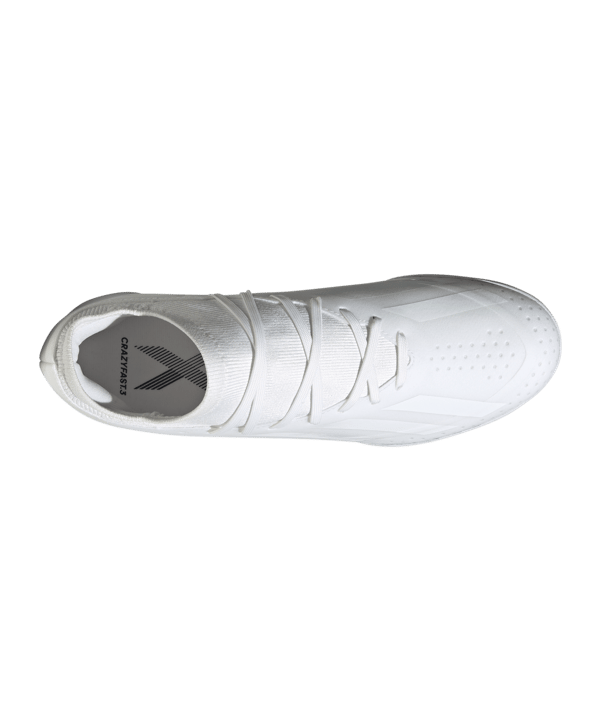 adidas X Crazyfast.3 IN Pearlized Halle Weiss - weiss