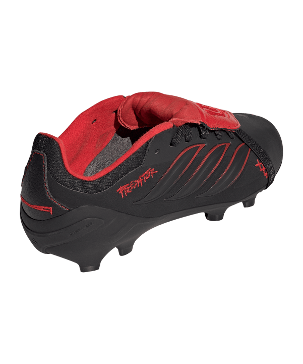 adidas Predator Elite FG Leather Tech Kids Schwarz
