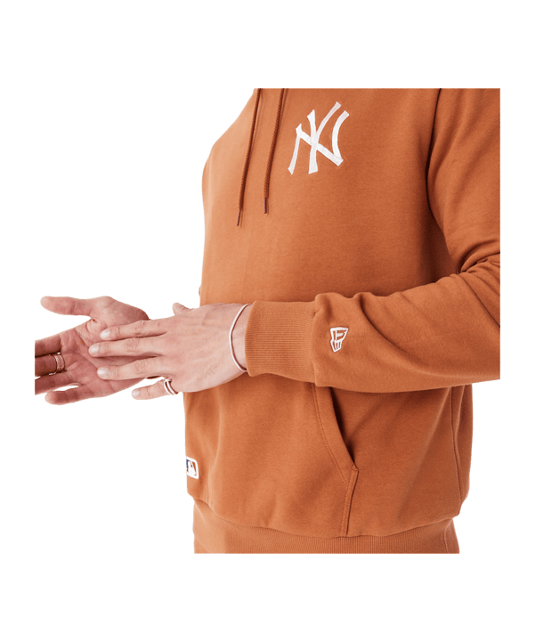 New Era New York Yankees MLB League Essentials Oversized Hoody Braun - braun