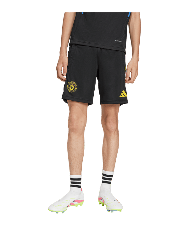 adidas Manchester United Cup Training Short 2025/2026 Kids Schwarz - schwarz