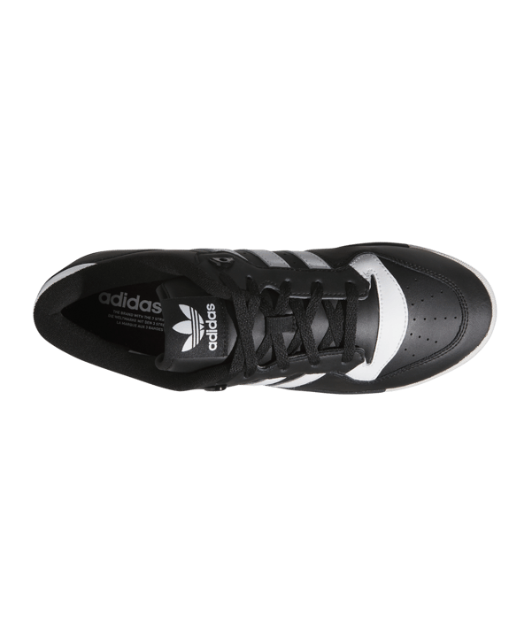 adidas Originals Rivalry Low Schwarz Weiss - schwarz
