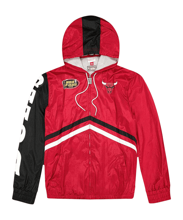 Mitchell and Ness NBA Windbreaker Jacke Rot