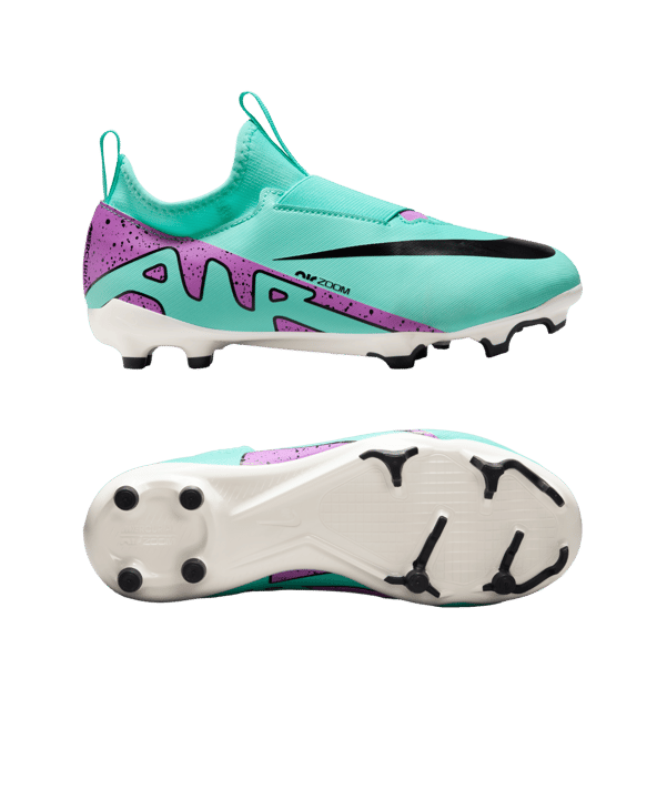 Nike Jr Air Zoom Mercurial Vapor XV Academy FG/MG Peak Ready Kids Grün Pink Schwarz F300 - gruen