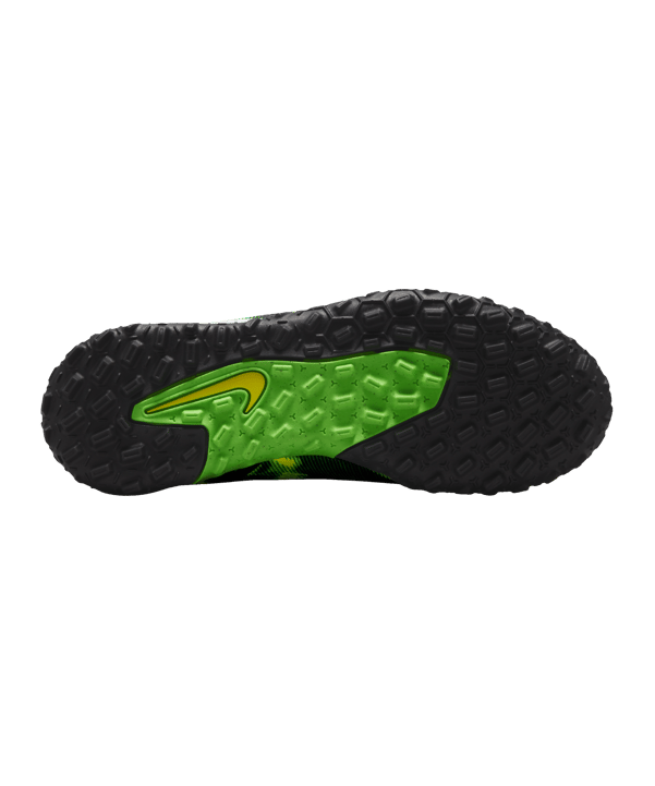 Nike Jr Phantom GT2 Shockwave Academy TF Kids Schwarz Grau Grün F003 - schwarz