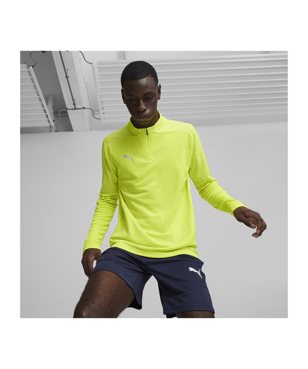 PUMA teamFINAL Training 1/4 Zip Sweatshirt F30 - tuerkis