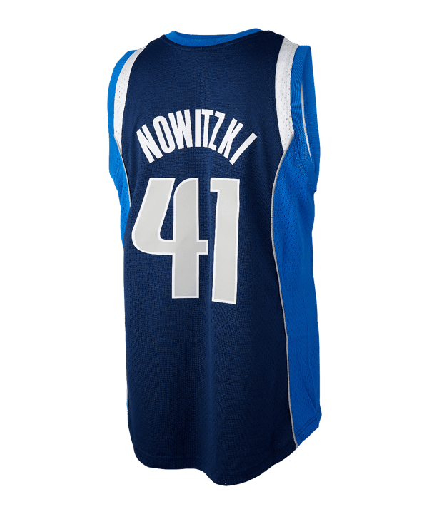 Mitchell and Ness NBA Dallas Mavericks 2011-2012 Dirk Nowitzki Swingman Trikot Blau