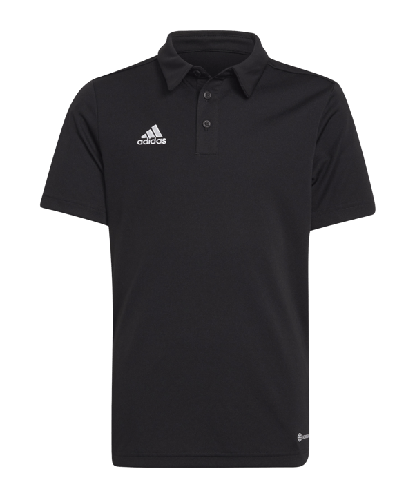 adidas Entrada 22 Poloshirt Kids Schwarz - schwarz