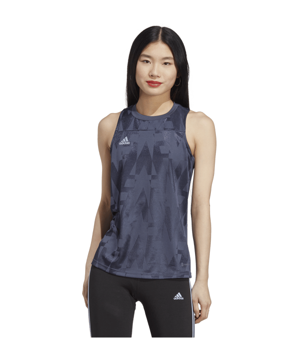 adidas Tiro Tanktop Damen Blau - blau