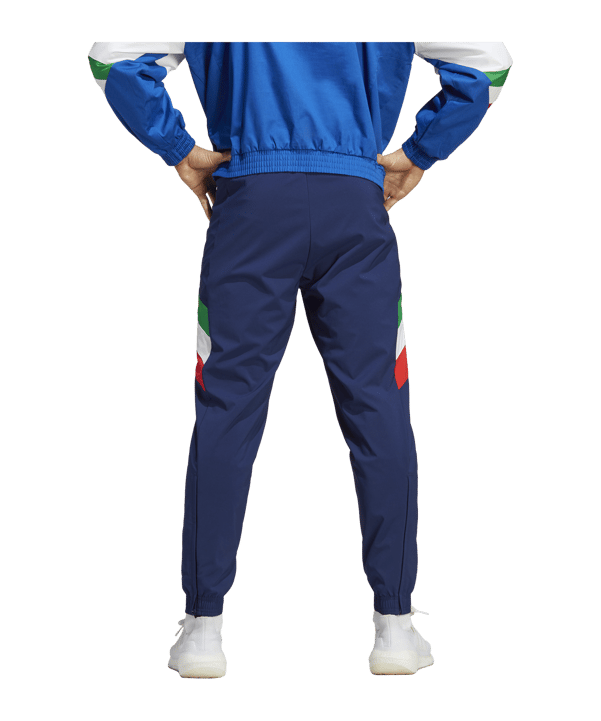 adidas Italien Icon Trainingshose Dunkelblau - blau