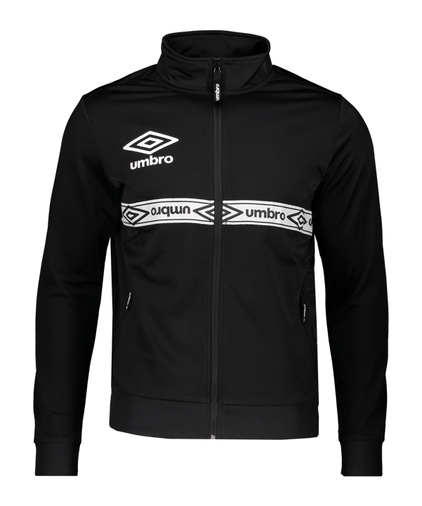 Umbro Taped Track Top Trainingsjacke Schwarz F060 - schwarz