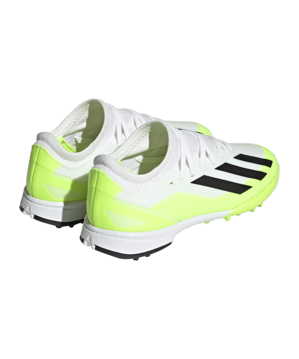 adidas X Crazyfast.3 TF Crazyrush Kids Weiss Schwarz Gelb - weiss