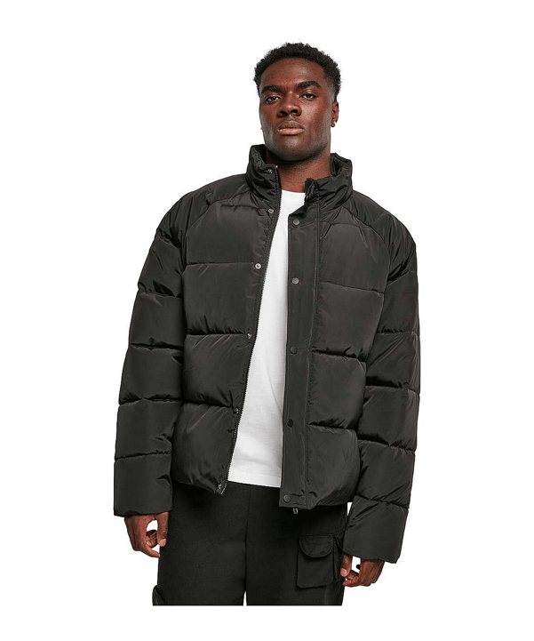 Urban Classic Raglan Padded Jacke Schwarz - schwarz