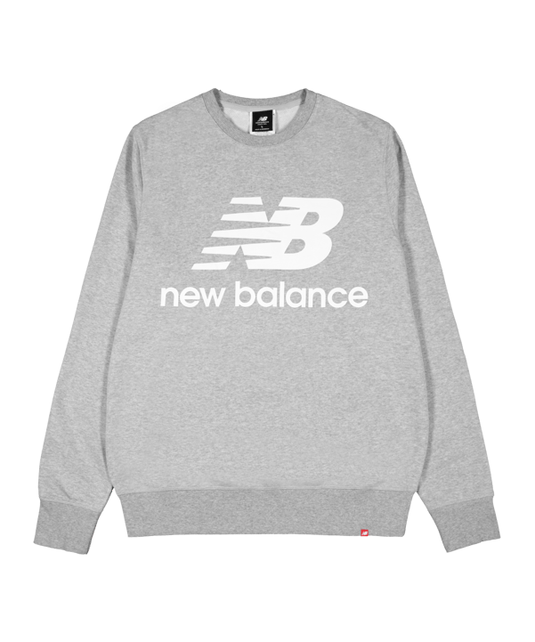 New Balance Essentials Stacked Logo Sweatshirt FAG - grau