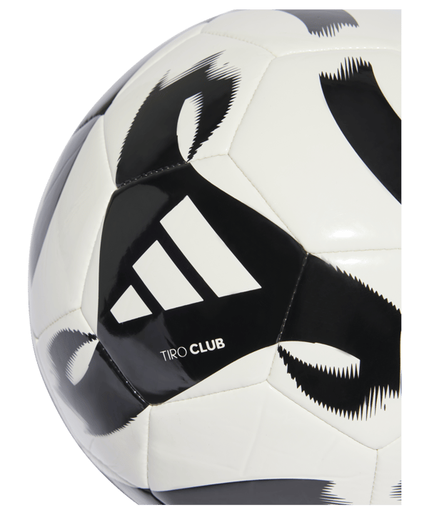 adidas Tiro Club Trainingsball Weiss Schwarz - weiss