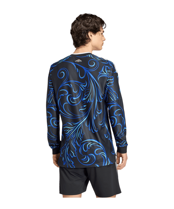 adidas AFA Argentinien Authentic Trikot Langarm Away WM 2026 Schwarz - schwarz