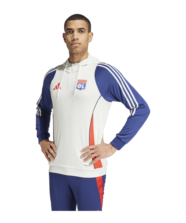 adidas Olympique Lyon Hoody Weiss - weiss