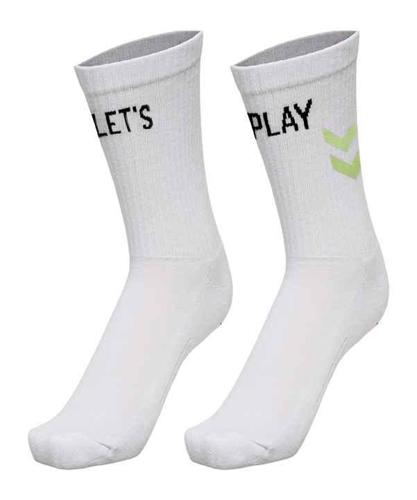 Hummel Lets Play Fundamental Socken Weiss F9001 - weiss