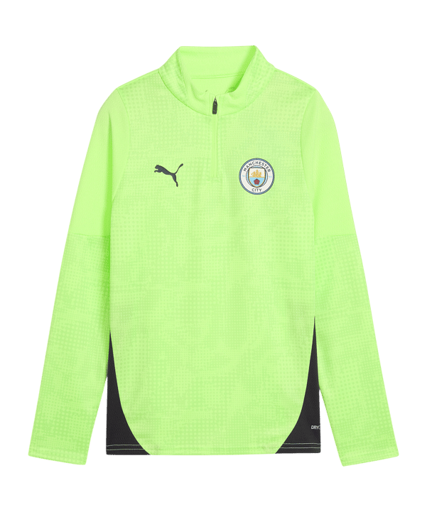 PUMA Manchester City Training 1/4 Zip Felpa Kids Giallo C16 - giallo