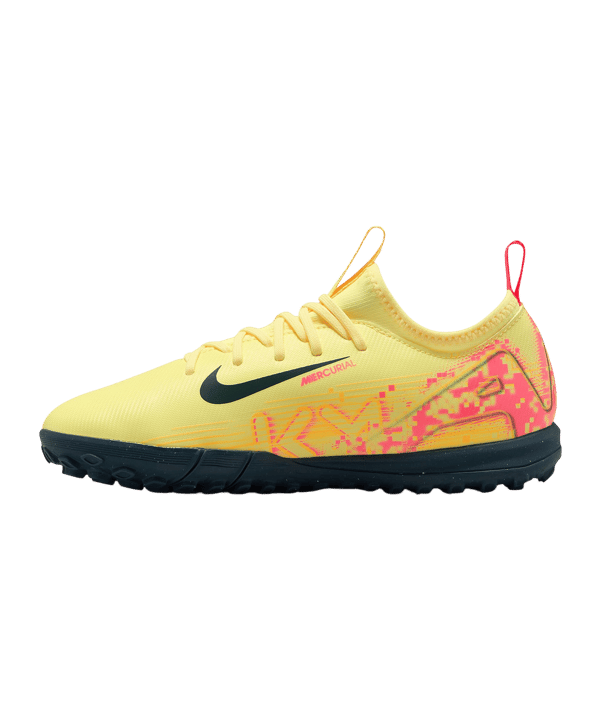 Nike Jr Air Zoom Mercurial Vapor XVI Academy TF Mbappe Signature Kids Orange Blau F800 - orange